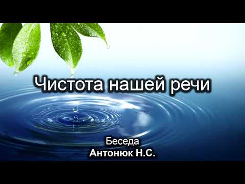 Видео: Чистота нашей речи. Антонюк Н.С. Беседа. МСЦ ЕХБ