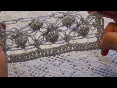 Видео: Узор крючком "Голубой трилистник"- Beautiful crochet pattern (узор#86)