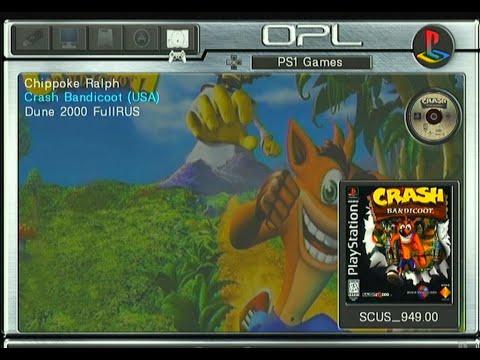 Видео: Запуск игр PS1 на PS2 с флешки через Open PS2 Loader.