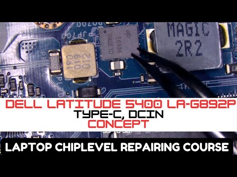 Видео: Dell Latitude 5400 La-G892P Type C и DCIN concept || Ремонт ноутбуков