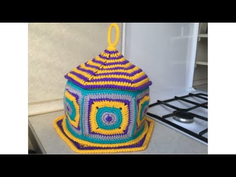 Видео: Влог: Домик Грелка для заварочного чайника крючком | Кольцо Амигуруми