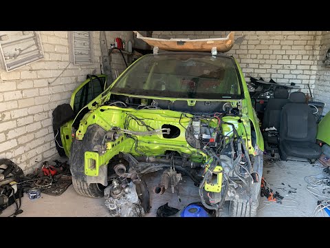Видео: Opel corsa OPC восстановление (часть 1)