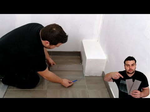 Видео: Как отследить, вырезать и установить плиточные плинтусы