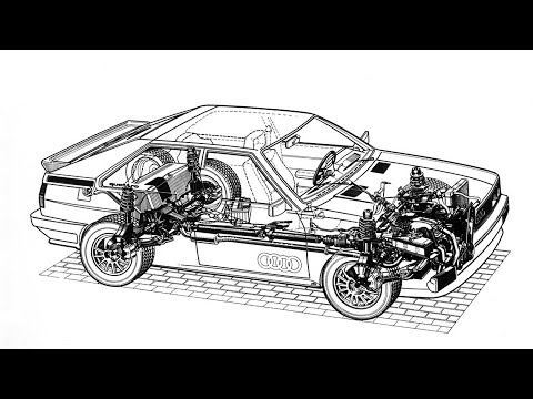 Видео: Audi Sport quattro LW "Satura" - Растяжки рычагов, задний стабилизатор, защита картера, букс. петля.