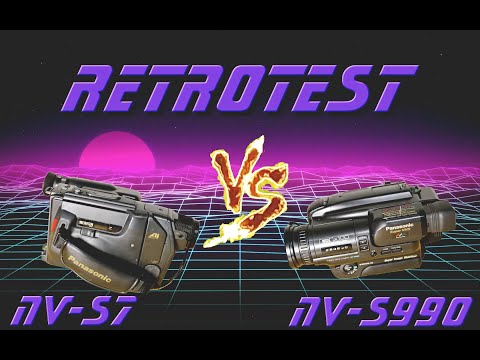 Видео: Старая видеокамера VHS , какую выбрать ? Сравнительный тест старых видеокамер Panasonic S-VHS-C.