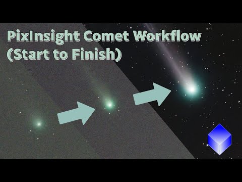 Видео: Рабочий процесс PixInsight Comet: от необработанных данных до финального изображения