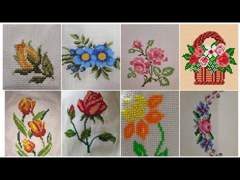 Видео: 100+ потрясающих и элегантных цветочных схем для вышивки крестом || Charsuti Kerhai Ideas For Eve...
