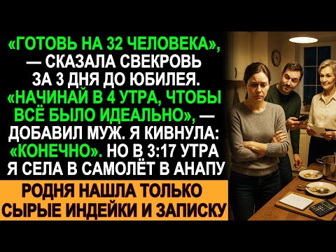 Видео: Свекровь велела готовить на 32 человек… а я улетела в Анапу в три утра