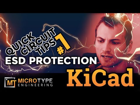 Видео: Советы по схемотехнике №1 — Защита от электростатического разряда — KiCad