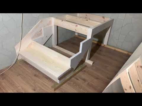 Видео: Лестница в загородный дом 5 часть