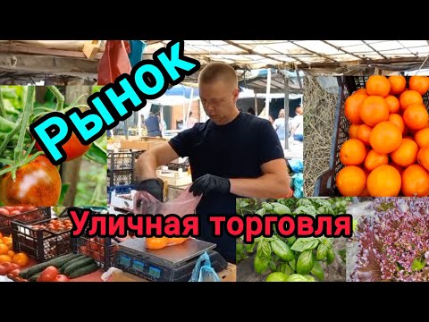 Видео: Продаём помидоры с огорода. Уличная торговля