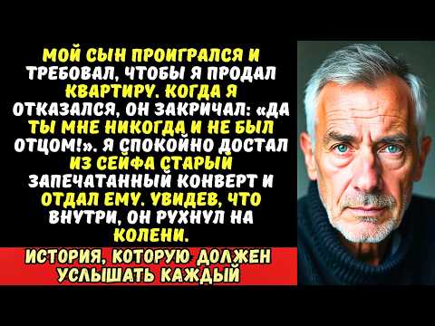 Видео: «Ты мне не отец!» — закричал сын, когда я отказался платить его долги. Я молча протянул ему конверт…
