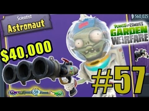 Видео: ☮ ТЕСТИРУЮ ЗОМБИ ASTRONAUT (АСТРОНАФТ) - Plants vs Zombies: Garden Warfare ☮