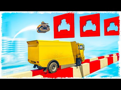 Видео: ПРЫГАЙ В ДЫРОЧКУ, ТОГДА ПРОЙДЕШЬ!!! УГАР В GTA ONLINE!!!