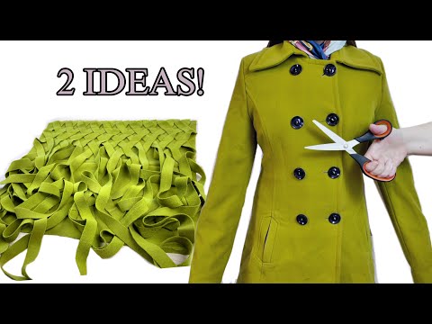 Видео: 2 потрясающие ИДЕИ из СТАРЫХ ПАЛЬТО! Стильно, уютно и красиво!