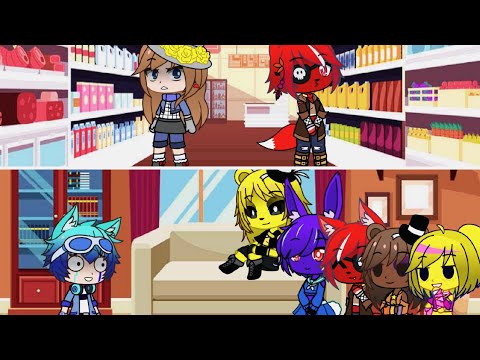 Видео: Один день с девушками аниматрониками и встреча с Карен/FNIA/Gacha Club/13+