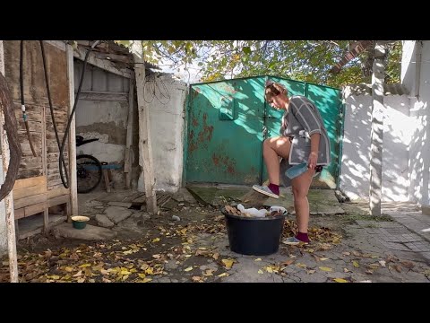 Видео: УБРАЛА ЛИСТВУ, распаковала доски