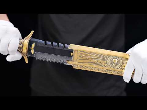 Видео: Кузница золота и дамасской стали в лучший боевой нож Warhammer 40K