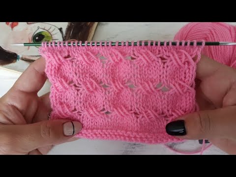 Видео: Необычный ажурный узор спицами  Идеально для летних изделий!