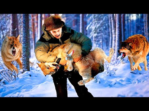 Видео: Мужчина поймал волчицу, но тут появилась стая. Дальше произошло ужасное!
