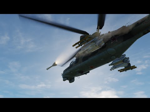 Видео: Ми-24П: применение ракет воздух-воздух Р-60М (DCS World 2.7)