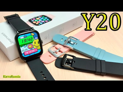 Видео: Y20 Smartwatch (Смарт фитнес часы)