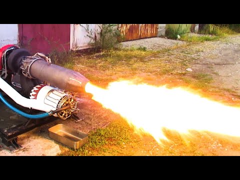 Видео: Реактивный мотоцикл / 8 серия. Форсаж самодельного реактивного двигателя