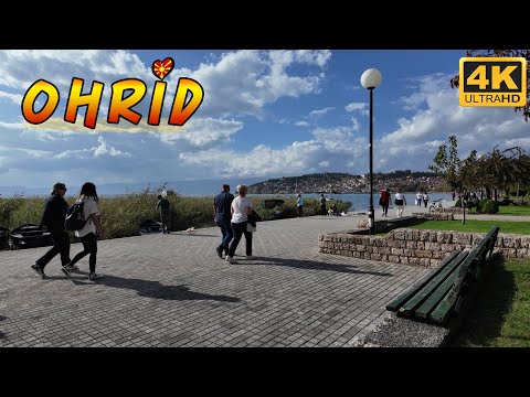 Видео: OHRID, Macedonia *Weekend Walk Tour* (autumn 2024) 【4K】 🚶‍♂️ Викенд прошетка ОХРИД, Македонија 🇲🇰