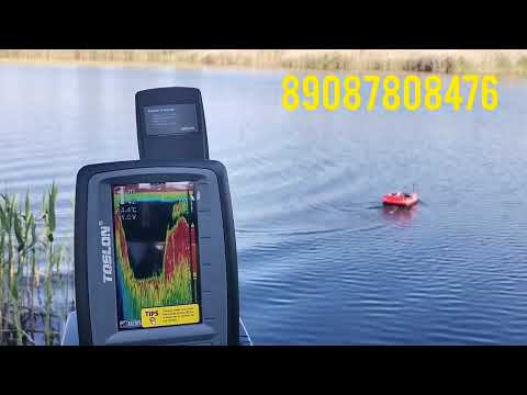 Видео: прикормочный кораблик на Брянск комплектация автопилот +эхолот toslon tf520 май 2022