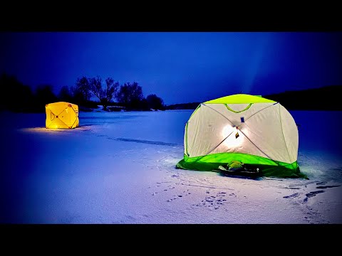 Видео: Зимняя рыбалка на НОЧНОГО КАРАСЯ в ЯНВАРЕ 2021!!!