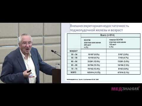 Видео: 06 Внешнесекреторная недостаточность поджелудочной железы диагностика, лечебные подходы