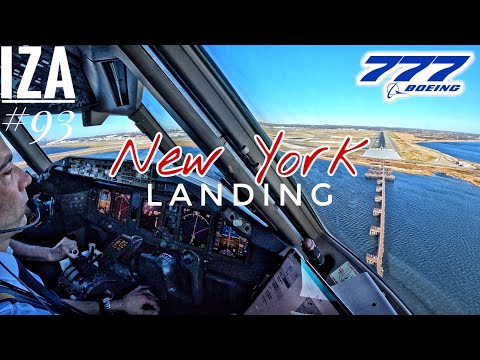 Видео: [ПОСЛЕДНИЙ] B777 JFK 🇺🇸 Нью-Йорк | ПОСАДКА 04R | Вид из кабины 4K | Связь с диспетчером и экипажем