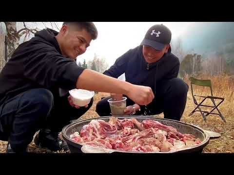 Видео: Путь Кекеев , Омар- Таш Куурдак , ущелья Ала-Арча , на берегу реки