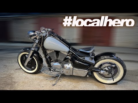 Видео: Кастом боббер из Suzuki boulevard C90