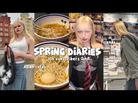 Видео: 🍡 spring diaries | Q&A на 10к подписчиков🤍, куда сходить в Москве: азиатские кафе, выставка, ГЭС-2