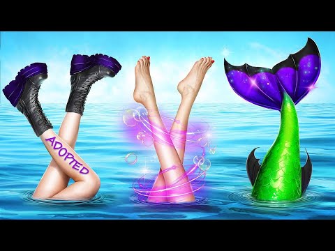 Видео: Уэнсдей Аддамс удочерила Русалка! Как стать Русалкой