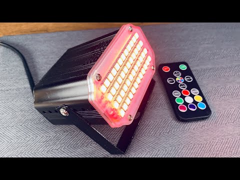 Видео: Тестируем RGB Стробоскоп | Демонстрация работы светомузыки с AliExpress