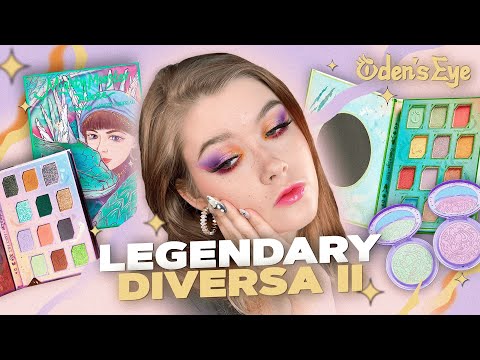 Видео: ✨Хайлайтеры и новые палетки ODEN'S EYE |Legendary Diversa| Spring Dragon, Mighty Monster, Earth Wood