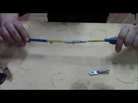 Видео: Опрессовка наконечников и гильз из алюминия.