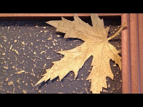 Видео: Создание кленового листа из декоративной штукатурки Oikos