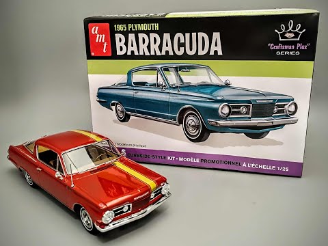 Видео: НОВИНКА! 1965 Plymouth Barracuda Slant 6 1/25, сборка, сборка, покраска салона, приборная панель
