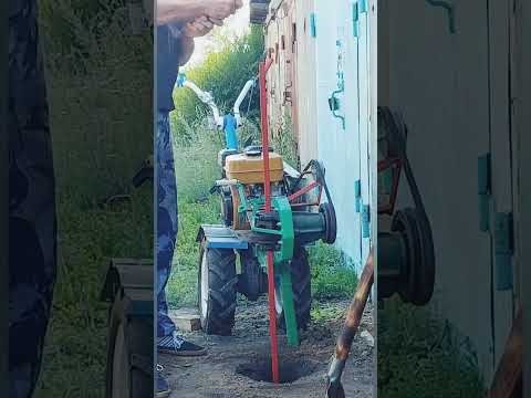 Видео: соседи в шоке! мотобур из мотоблока в действии✌️  выручает старая поделка