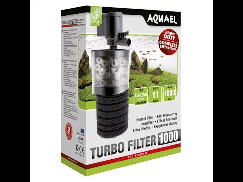 Видео: Работа в живую!Внутренний фильтр AquaEl Turbo Filter 1000 для аквариума до 250 л