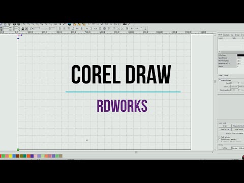 Видео: CorelDRAW + RDWorks работа на лазерном станке