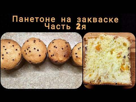 Видео: Панетоне на закваске. Часть 2я. Опара, основной замес и выпечка.