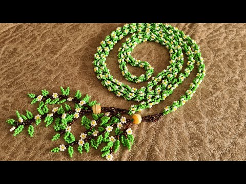Видео: Лариат из бисера/Жгут американский из бисера/Ажурный жгут/Beaded Harness/Beaded Rope/Natali Amapola