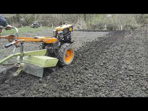 Видео: Мотоблок Кентавр ,міні трактор,фрезерування,зариблення водойми