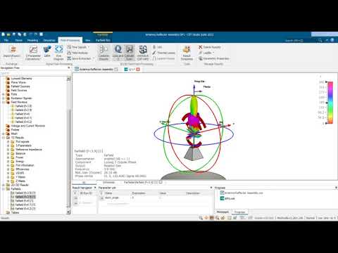 Видео: Обработка результатов моделирования в пакете CST Studio Suite 2021