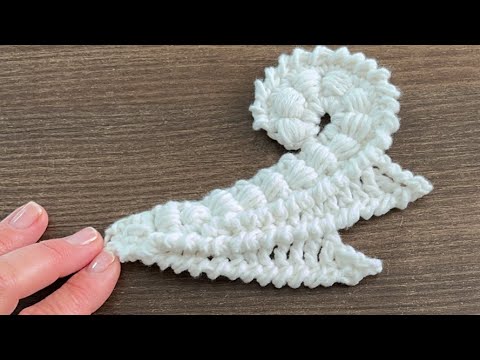 Видео: Объемный завиток. Ирландское кружево. #crochet #мк #tutorial #diy #craft #handmade #оксиэлемент