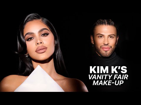 Видео: Яркий макияж Ким К. по версии Vanity Fair 2024 года